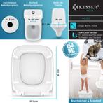 KESSER® WC bril met Soft Close Deksel - Toiletbril - Wit, Huis en Inrichting, Verzenden, Nieuw