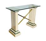 Wandtafel - Kolommen - Kristal, Marmer, Messing, Nieuw