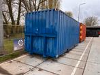 Zee container op slede haakarm afzet NCH strak magazijn opsl
