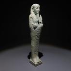 Oud-Egyptisch Faience Shabti. Late Periode, 664 - 332 v.Chr.