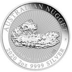 Silver Nugget Hand of Faith 1980 2 oz 2020 (10.000 oplage), Postzegels en Munten, Munten | Oceanië, Verzenden, Losse munt, Zilver