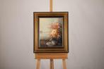 Gerard Nijland (1931-) - Bloemstilleven met zeilboten op de, Antiek en Kunst, Kunst | Schilderijen | Klassiek