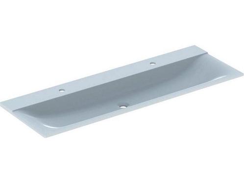 Geberit Xeno2 - Wastafel 140 cm 2 kraangaten zonder overloop, Huis en Inrichting, Woonaccessoires | Overige, Zo goed als nieuw