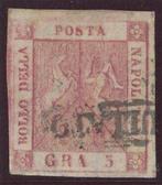 Italiaanse oude staten - Napels 1858 - Stamboom van de twee, Gestempeld