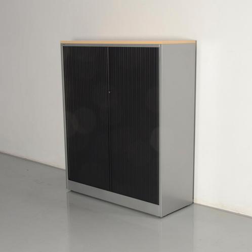 Ahrend roldeurkast, aluminium / ahorn, 145 x 120 cm, incl. 3, Huis en Inrichting, Kasten | Roldeurkasten en Archiefkasten, Ophalen of Verzenden
