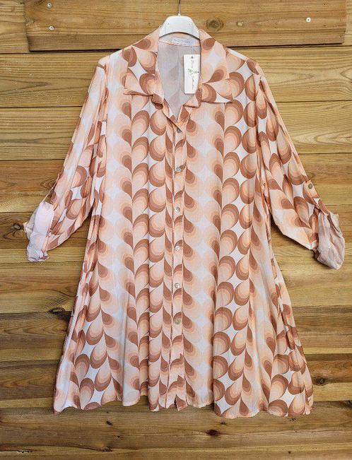 Loze en luchtige blouse jurk in CAMEL kleur met lange, Kleding | Dames, Jurken