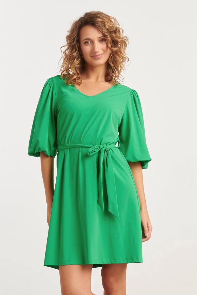 -60% Smashed Lemon  Smashed Lemon 25254 ballonmouwen jurktra, Kleding | Dames, Jurken, Groen, Nieuw, Verzenden