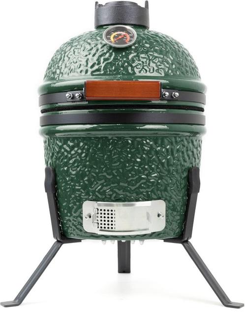 BASTE kamado barbecue 13 inch - Groen, Tuin en Terras, Houtskoolbarbecues, Nieuw, Verzenden
