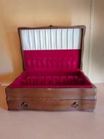 Bestekset - Hout, Fluweel - Cubertero, Antiek en Kunst