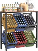 Drankkratrek - krattenrek - 2 lagen - opbergrek voor 6, Verzenden, Nieuw