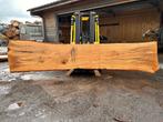 Eiken boomstambladen | Boomstam tafel | massief eik, Doe-het-zelf en Verbouw, Hout en Planken, Nieuw, Plank, 300 cm of meer, 50 mm of meer