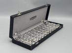schitterende set kristallen art deco messenleggers -