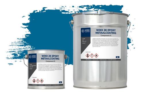 Wixx 2K Epoxy Metaalcoating RAL 5017 | Verkeersblauw 10L, Doe-het-zelf en Verbouw, Verf, Beits en Lak, Verf, Blauw, Nieuw, 5 tot 10 liter