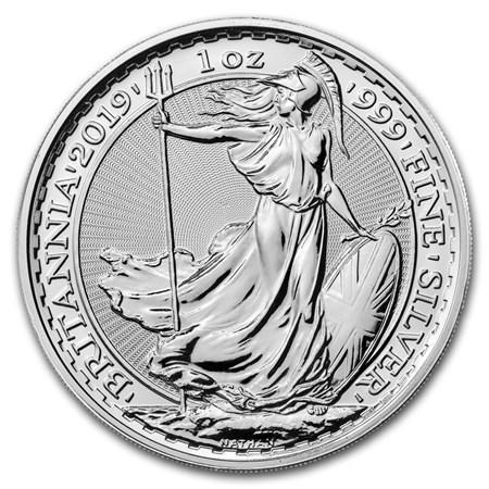 Britannia 1 oz 2019, Postzegels en Munten, Munten | Europa | Niet-Euromunten, Losse munt, Zilver, Overige landen, Verzenden