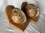 Globe - 1970-1980 - Vintage boekensteun gemaakt van hout met