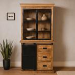 Buffetkast Mangohout Milan 120 Met Deurtjes Recht, 100 tot 150 cm, Nieuw, Industriële meubels, 25 tot 50 cm