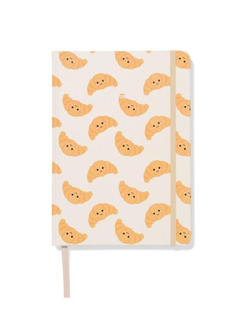 HEMA Schoolagenda 25-26 21.5x15.3cm karton croissant, Diversen, Agenda's, Nieuw, Verzenden