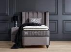 Opberg boxspring Ophelia 90x200 Grijs, Verzenden, Nieuw, Overige kleuren, Modern