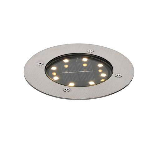 Moderne grondspot staal incl. LED IP65 Solar - Terry, Tuin en Terras, Buitenverlichting, Nieuw