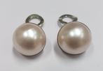 Oorbellen - 18 karaat Witgoud - Vintage parel oorbellen, Nieuw