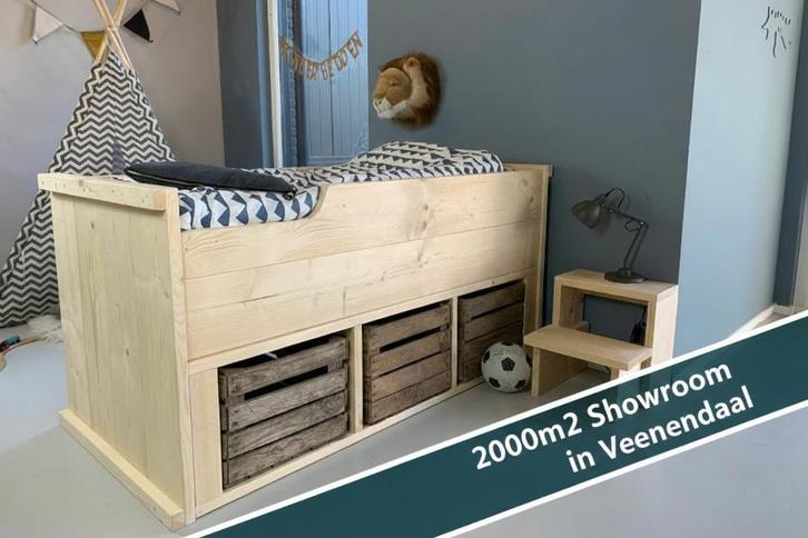 Rockwood® Kajuitbed Mees Naturel incl trapje naturel, Kinderen en Baby's, Kinderkamer | Bedden, Nieuw, Ophalen of Verzenden