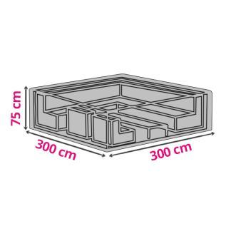 Loungesethoes (300 x 300 x 75 cm, PP), Tuin en Terras, Tuinmeubel-accessoires, Nieuw, Verzenden