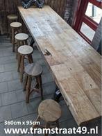 Hoge eettafel |bartafel + originele industriële machinepoten, Huis en Inrichting, Tafels | Eettafels, 200 cm of meer, 50 tot 100 cm