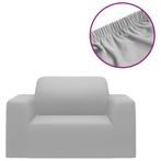 Stretch meubelhoes voor bank grijs polyester jersey, Verzenden