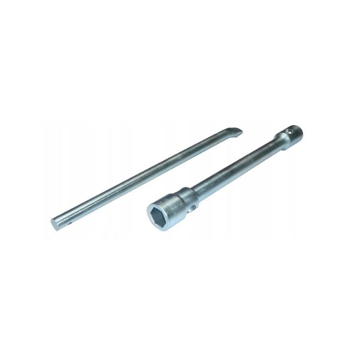 Wielmoersleutel met hefboom - 24 x 27mm - Gegalvaniseerd, Auto diversen, Autogereedschap, Nieuw, Ophalen of Verzenden