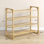 Schoenenrek Schoenenstandaard Van Bamboe 4 Niveaus Voor Maxi, Verzenden