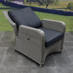 Bilbao lounge tuinstoel verstelbaar grijs, Tuin en Terras, Tuinstoelen, Ophalen of Verzenden, Nieuw, Wicker