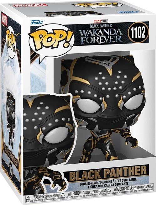 Funko Pop! - Wakanda Forever Black Panther #1102 | Funko -, Verzamelen, Poppetjes en Figuurtjes, Nieuw, Verzenden
