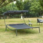 casa.pro Ligbed Avigliano tweepersoons 200x173x146 cm antrac, Tuin en Terras, Verzenden, Nieuw