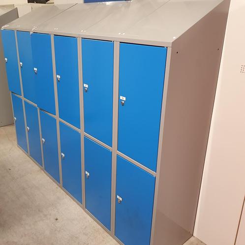 Set 12-deurs lockerkasten - met extra grote blauwe deuren, Huis en Inrichting, Kasten | Lockerkasten, Ophalen of Verzenden