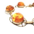 8 karaat armband met barnsteen (Schakelarmband), Gebruikt, Overige kleuren, Ophalen of Verzenden, Met edelsteen