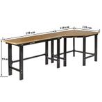 Werkbank hoekopstelling - Hoek werkbank 260 cm lang zwart, Doe-het-zelf en Verbouw, Werkbanken, Ophalen of Verzenden, Nieuw