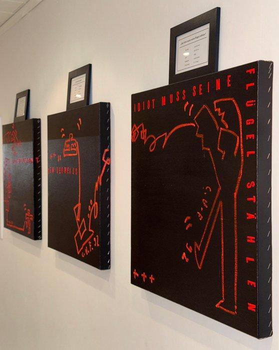 C. U. Frank (1954) - Dienst des Idioten - Gut dem der weiß -, Antiek en Kunst, Kunst | Schilderijen | Modern