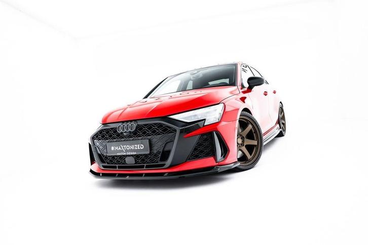 Bodykit Audi RS3 Limousine 8Y Facelift Maxton Glans Zwart, Auto-onderdelen, Carrosserie en Plaatwerk, Ophalen of Verzenden