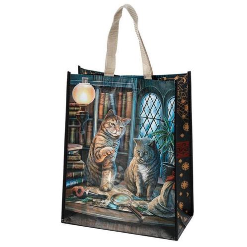 Boodschappentas Lisa Parker Katten op tafel en Vergrootglas, Sieraden, Tassen en Uiterlijk, Tassen | Schoudertassen, Nieuw, Ophalen of Verzenden