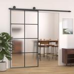 vidaXL Schuifdeur met beslag 102,5x205 cm ESG-glas en, Verzenden, Nieuw