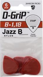 Janicek Picks D-Grip Jazz B plectrum 1.18 mm 6-pack, Ophalen of Verzenden, Nieuw, Elektrische gitaar