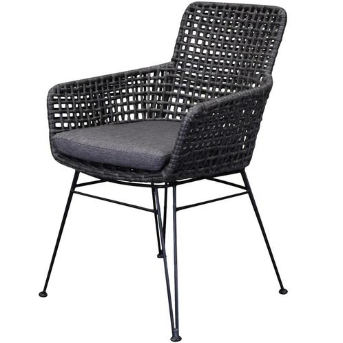 Phantom dining tuinstoel wicker antraciet, Tuin en Terras, Tuinstoelen, Nieuw, Ophalen of Verzenden