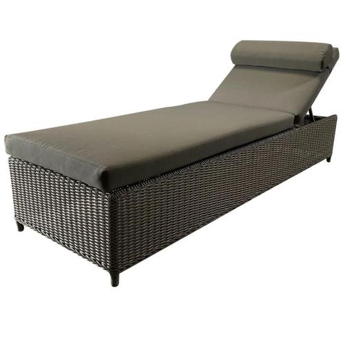 Showroommodel Barcelona lounge ligbed grijs wicker, Tuin en Terras, Tuinsets en Loungesets, Nieuw, Aluminium, Ophalen of Verzenden