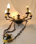 Kroonluchter - Lustre Style Empire met 6 lampen - Messing,, Antiek en Kunst