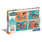 Clementoni Puzzel 4-in-1 Dc Superfriends, Kinderen en Baby's, Speelgoed | Kinderpuzzels, Nieuw, Verzenden