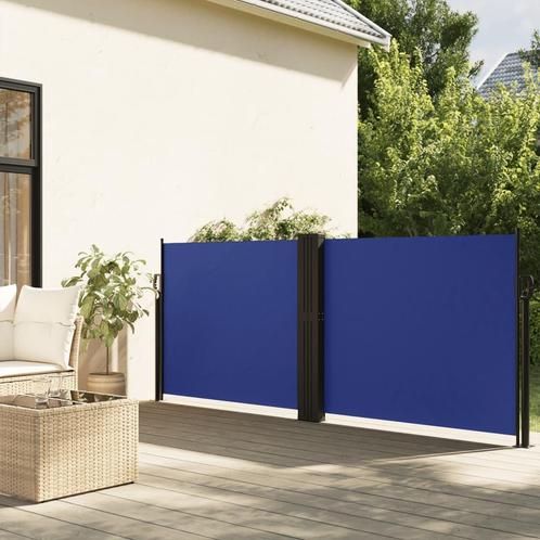 vidaXL Windscherm uittrekbaar 120x600 cm blauw, Tuin en Terras, Zonneschermen, Nieuw, Verzenden