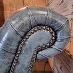 Chesterfield Daybed – Antiek Blauw, Huis en Inrichting, Ophalen, Eenpersoons, Klassiek, 150 tot 200 cm