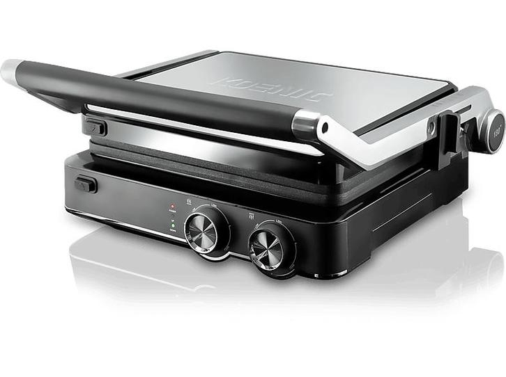 Koenic -  Kcg 2020 Contactgrill  - Zilver, Witgoed en Apparatuur, Contactgrills, Nieuw, Verzenden