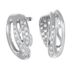 Oorbellen - 18 karaat Witgoud - 0.15ct. tw. Diamant, Sieraden, Tassen en Uiterlijk, Oorbellen, Nieuw