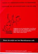 Steun de strijd van het Marokkaanse volk op poster (Posters), Verzenden, Nieuw, Overige onderwerpen, Met lijst